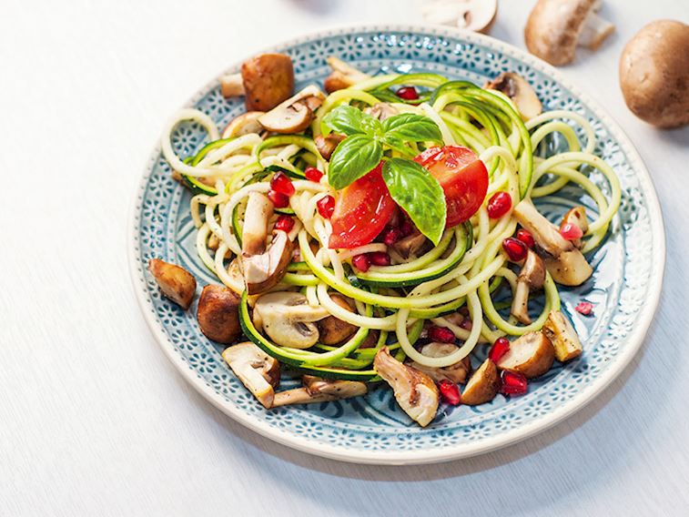 PATLICAN VE KABAKLI SPAGHETTI